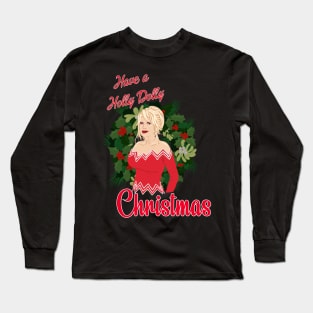 Holly Dolly Christmas Long Sleeve T-Shirt